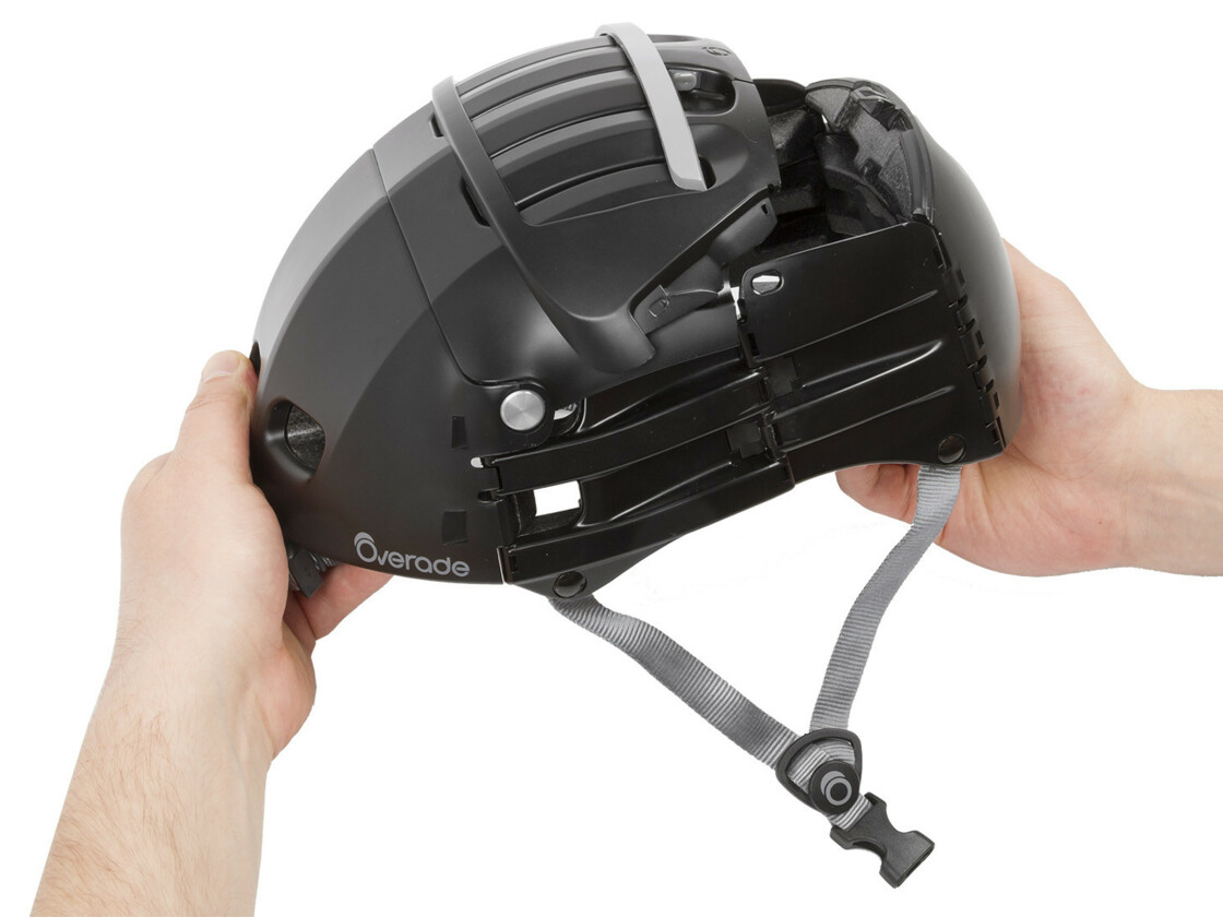 Skládací helma Overade -  barva černá
