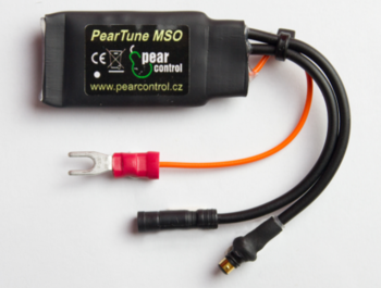PearTune MSO SHIMANO je zariadenie používané na zvýšenie rýchlostného limitu elektrobicykle Shimano so stredovým pohonom z 25km / h na 50km / h. Kompatibilný s pohonmi E8000, E7000, E6100, E6002, E6012 a E5000 bez elektronického radenia Di2.
