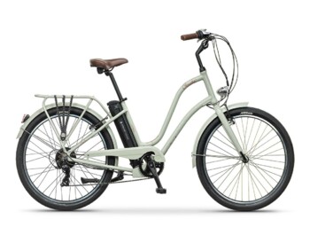 Mestský nízkonástupový elektrobicykel so zadným pohonom Silent Plus s nominálnym výkonom 250 W a maximálnym krútiacim momentom až 32 Nm na 26" kolesách.