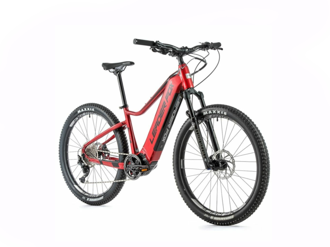 Horský elektrobicykel LEADER FOX Kent 27.5" - farba: červená