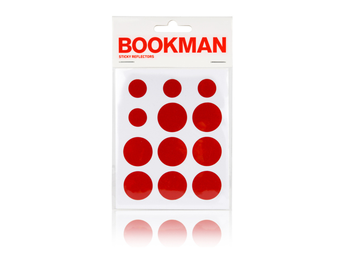 BOOKMAN Samolepící reflexní odrazky RED od Bookman